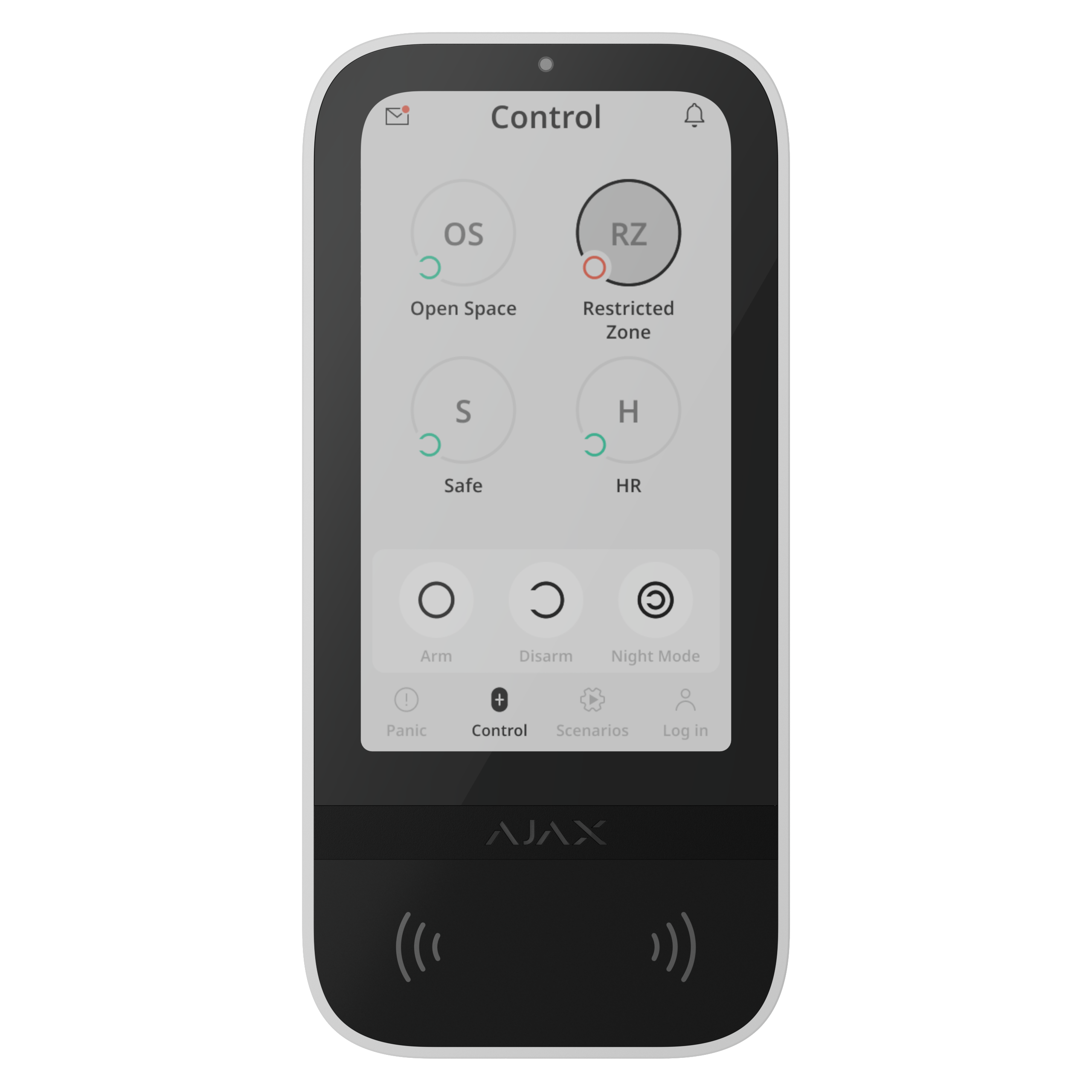 Superior KeyPad TouchScreen G3 Jeweller Weiß